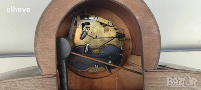 Стар каминен часовник, снимка 3 - Антикварни и старинни предмети - 50443558