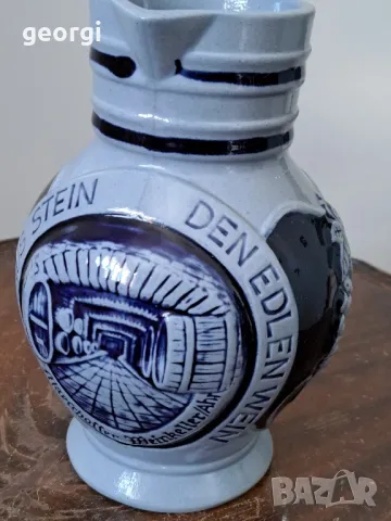 немска кана за вино  1 литър   19/2, снимка 2 - Антикварни и старинни предмети - 49095770