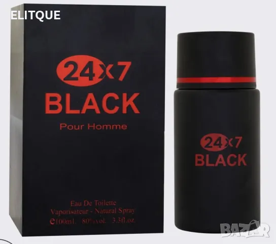 24x7 Black Pour Homme Eau de Toilette 100ml , снимка 4 - Мъжки парфюми - 47543349