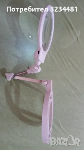 Продавам нова увеличителна настолна лупа с батерийно осветление и стойка, снимка 3 - Други инструменти - 50392268