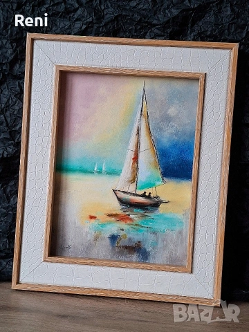 Лято, пастелна картина, оригинал, снимка 2 - Картини - 53506832