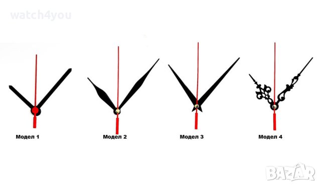 КЪСИ СТРЕЛКИ ЗА НАСТОЛЕН СТЕНЕН ЧАСОВНИК БУДИЛНИК. МАЛКИ СТРЕЛКИ ЗА БУДИЛНИЦИ / НАСТОЛНИ ЧАСОВНИЦИ, снимка 4 - Стенни часовници - 44363191