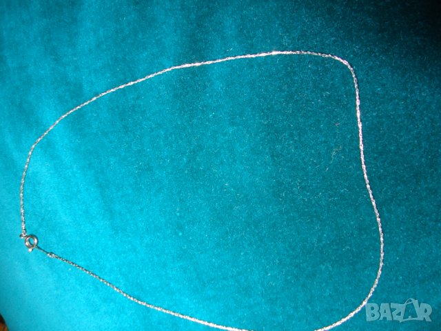 сребърен синджир, снимка 1 - Колиета, медальони, синджири - 39152951