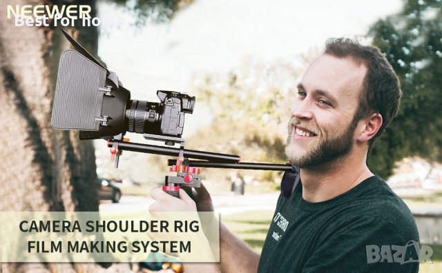 Раменен статив NEEWER Camera Shoulder Rig, снимка 16 - Чанти, стативи, аксесоари - 40700613