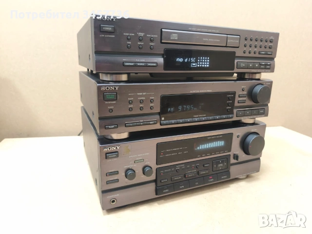 Система Sony LBT-D509 усилвател TA-D509 плеър CDP-M43 тунер ST-D709, снимка 2 - Ресийвъри, усилватели, смесителни пултове - 53508612