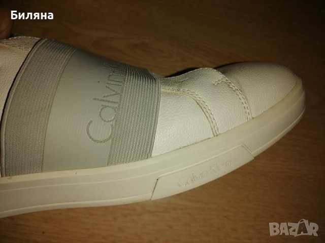 Бели кецове Calvin Klein, снимка 2 - Кецове - 41837737