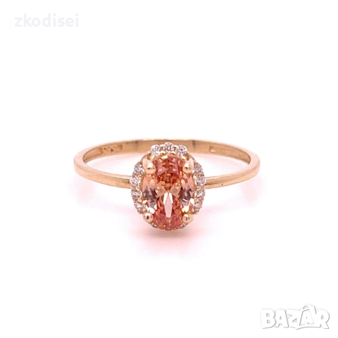 Златен дамски пръстен 1,39гр. размер:54 14кр. проба:585 модел:34399-4