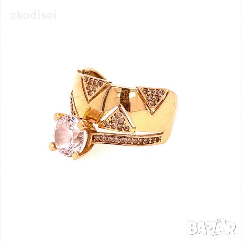 Златен дамски пръстен 4,53гр. размер:57 14кр. проба:585 модел:18911-1, снимка 2 - Пръстени - 41897130