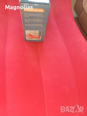 НАДУВАЕМ ШЕЗЛОНГ Flocked lounge , снимка 5 - Градински мебели, декорация  - 53848321