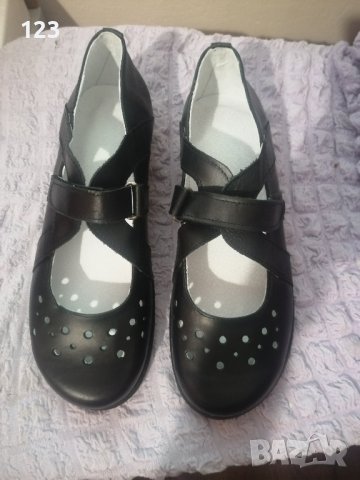 Дамски кожени обувки, снимка 3 - Дамски ежедневни обувки - 42001415