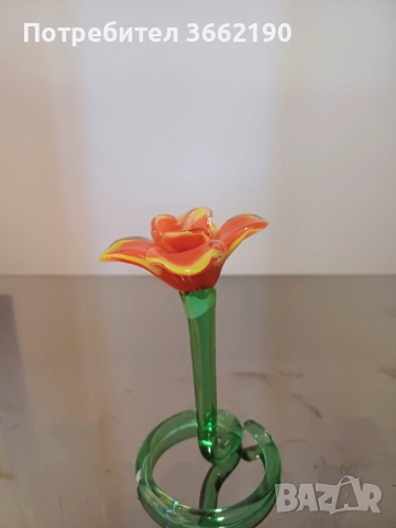 Цвете Мурано, снимка 2 - Декорация за дома - 52756880