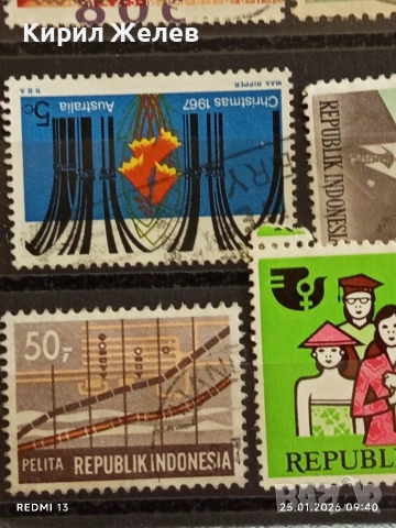 Стари пощенски марки от цял свят смесени АВСТРАЛИЯ, ЧЕХОСЛОВАКИЯ, БЕЛГИЯ за КОЛЕКЦИЯ 51999, снимка 8 - Филателия - 53217761