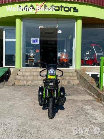 Двуместна електрическа триколка MaxMotors Pudding 1800W-48V-20Ah-GREEN, снимка 8 - Мотоциклети и мототехника - 42000300