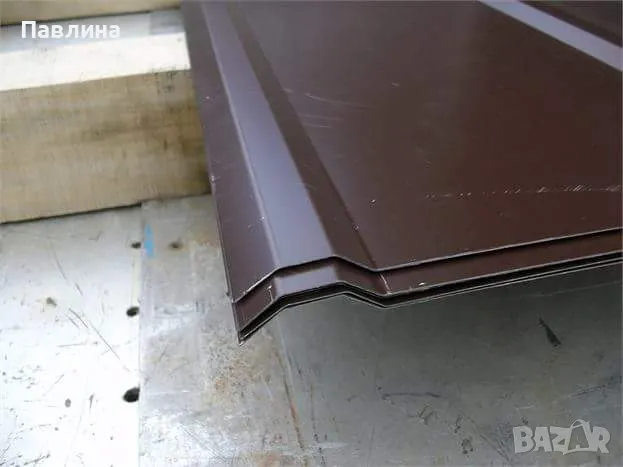 Кафява пластифицирана ламарина, снимка 2 - Строителни материали - 48798926