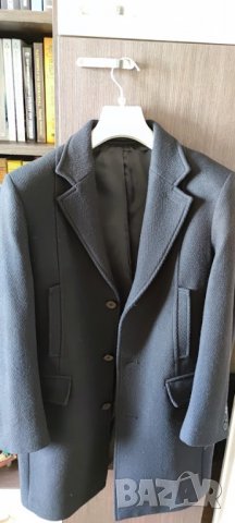 ПРОМОЦИЯ Мъжко черно палто Paruchev, снимка 5 - Палта - 34850208