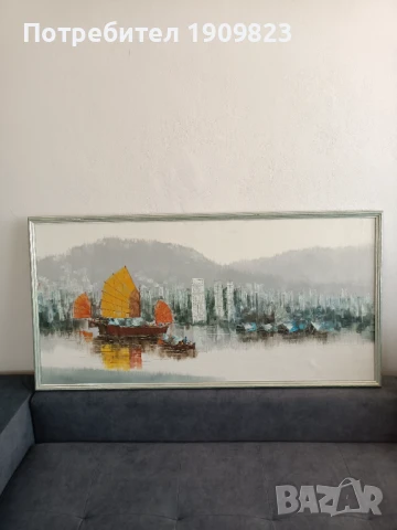 Голяма маслена картина , снимка 3 - Картини - 51307389