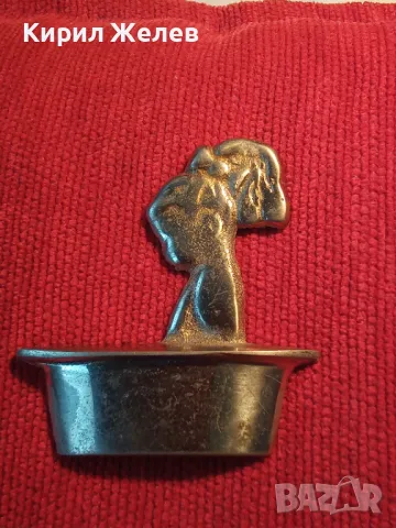 СИМПАТИЧНА СТАРА БРОНЗОВА АПЛИКАЦИЯ ЗНАК за ДАМСКА БАНЯ 47089, снимка 10 - Декорация за дома - 46801377