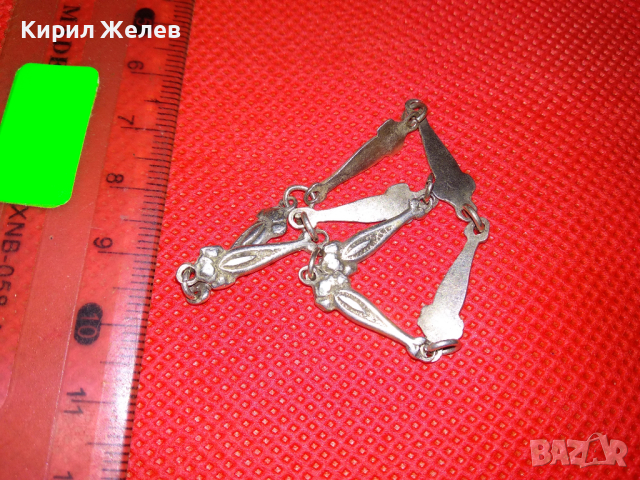 СТАРА СТИЛНА РЕТРО СРЕБЪРНА ГРИВНА ВИСОКА ПРОБА СРЕБРО РЪЧНА МАЙСТОРСКА ИЗРАБОТКА 41843, снимка 8 - Антикварни и старинни предмети - 44610480