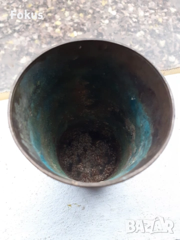 Стара гравирана бронзова чаша, снимка 3 - Антикварни и старинни предмети - 53395573