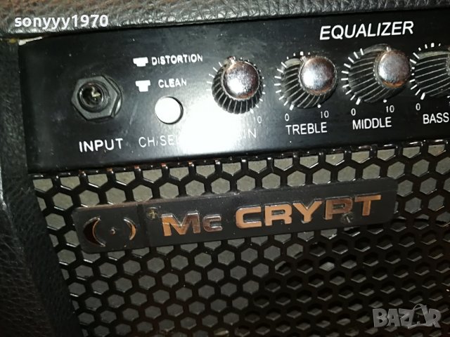 MC CRYPT GW-25 GUITAR AMPLIFIER-ВНОС GERMANY 1302231715L, снимка 6 - Ресийвъри, усилватели, смесителни пултове - 39662181