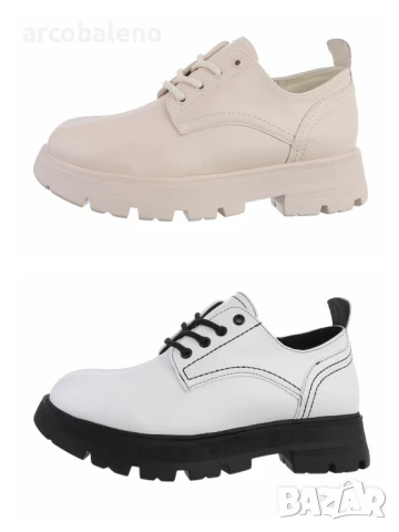 Дамски обувки с връзки, 2цвята 