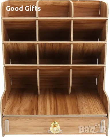 Дървен Органайзер за бюро, снимка 2 - Други - 49118005