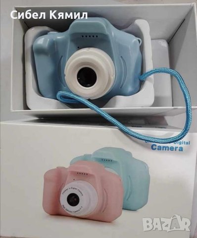Детски електронен фотоапарат. Цвят: Син или Розов, снимка 4 - Други - 44245545