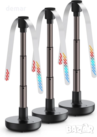 TOPK 3 броя акумулаторни вентилатори за маса, захранвани от USB, до 10 часа работа