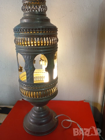 Винтидж настолна лампа , снимка 2 - Настолни лампи - 53768475
