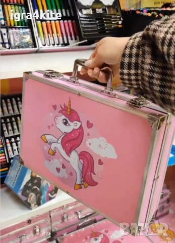 Луксозни големи комплеки за момче и момиче със 155 бр. рисуване и оцветяване с метална рамка и закоп, снимка 5 - Рисуване и оцветяване - 51344269