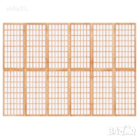 vidaXL Параван за стая, 6 панела, в японски стил, 240x170 cм, снимка 3 - Паравани - 56147245