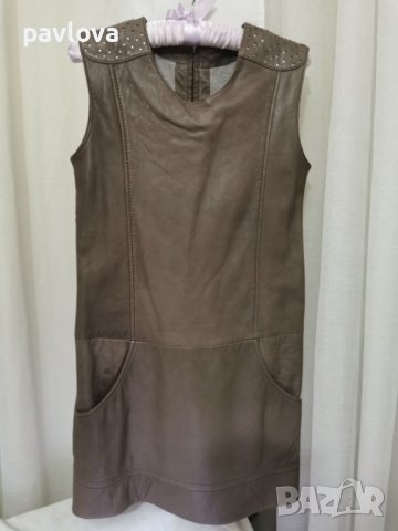 Рокля oт с подплата естествена кожа  марка ISATO, снимка 1