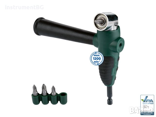 Ъглова приставка за пробиване / завинтване PARKSIDE® 1/4" битове /PH1 / PH2 / PZ1 / PZ2/ - 6 части, снимка 2 - Други инструменти - 41674825