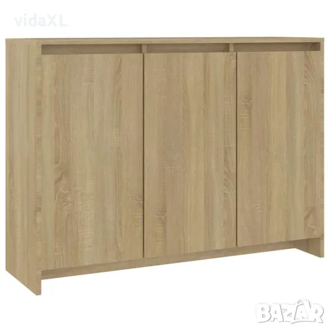 vidaXL Бюфет, дъб сонома, 102x33x75 см, инженерно дърво