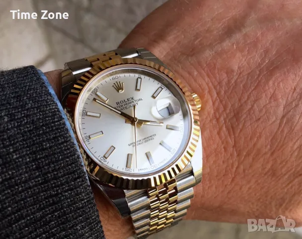 Rolex Datejust 41mm Two-Tone Yellow Gold White Dial Automatic Различни Варианти, снимка 9 - Мъжки - 48183385