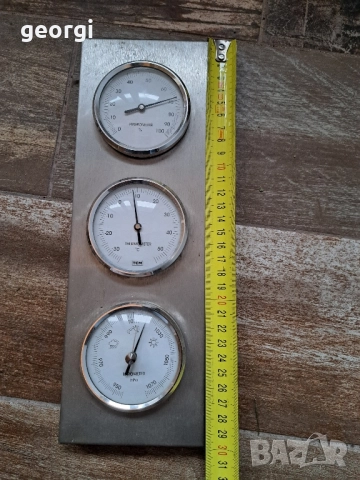 домашна метеорологична станция термометър барометър влагомер 24/6, снимка 6 - Други стоки за дома - 52821450