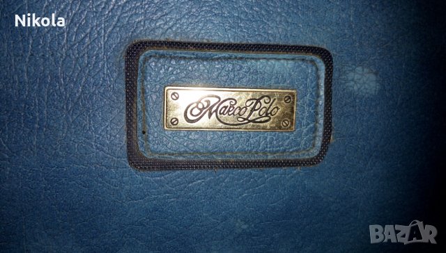 Куфар естествена кожа - Марко Поло син Marco Polo Suitcase, снимка 6 - Куфари - 34495696