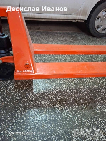 Палетна количка TOYOTA 2300 Кг., снимка 5 - Други машини и части - 53456533