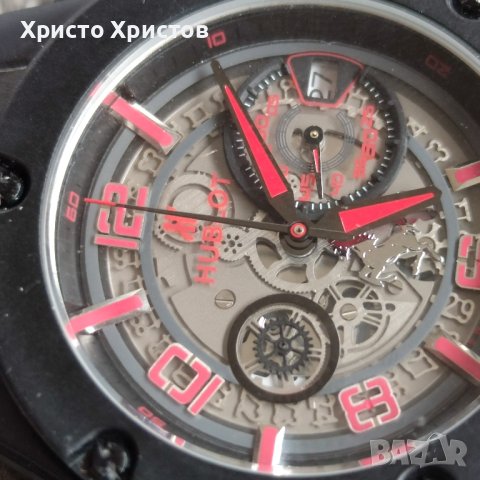 Мъжки луксозен часовник Hublot Big Bang Limited Edition Ferrari , снимка 8 - Мъжки - 42342997