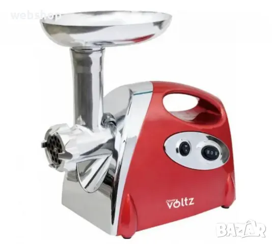 Мощна Месомелачка с приставка за домати Voltz V51991A, 1400W, Обратен ход, Аксесоари за сосове, снимка 3 - Месомелачки - 47685577