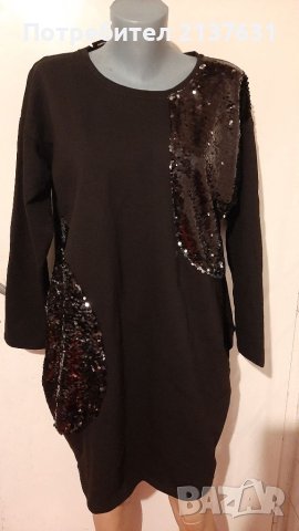 НОВА с Етикет ОФИЦИАЛНА  ШИКОЗНА ЧЕРНА РОКЛЯ "ШАНС " - Размер XL  / XXL , снимка 2 - Рокли - 41148713
