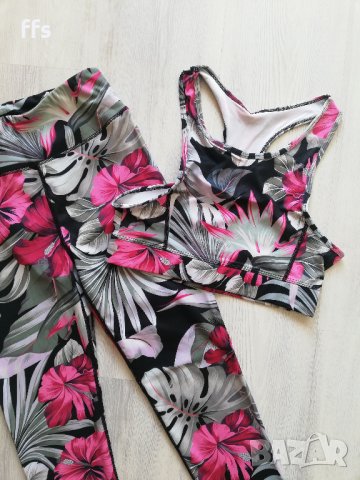 Нов спортен сет - клин и бюстие КОД: 623, снимка 3 - Спортни екипи - 28370063