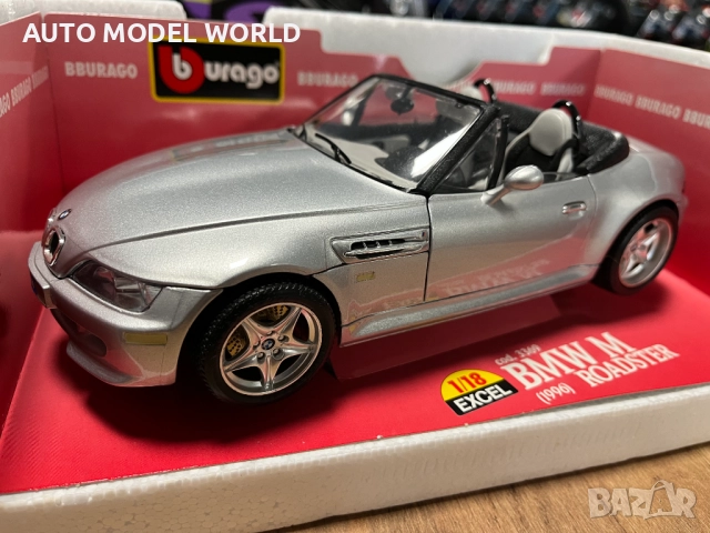 Чисто нов BBURAGO метален колекционерски модел количка BMW Z3 M CABRIO