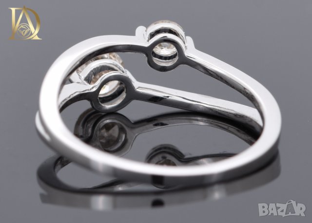 Нов Златен Пръстен с 0.52кт Естествени Брилянти , снимка 5 - Пръстени - 40063668