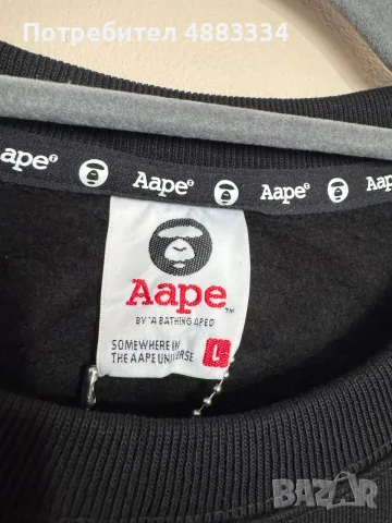 AAPE Bape Cny Crewneck., снимка 3 - Блузи - 56182380