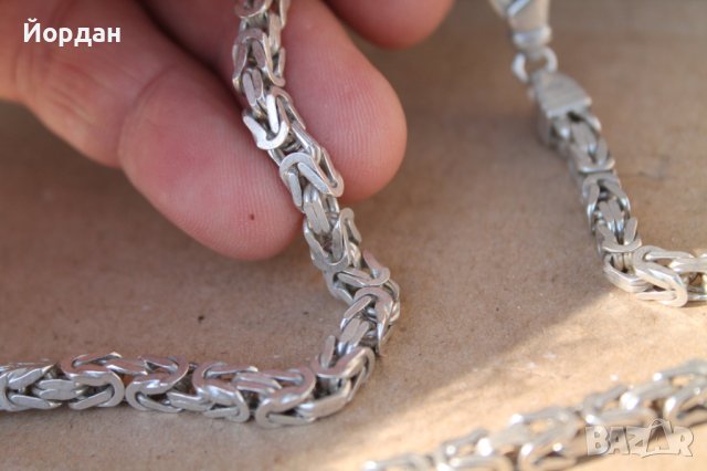 Италиански сребърен ланец, снимка 9 - Колиета, медальони, синджири - 41679392