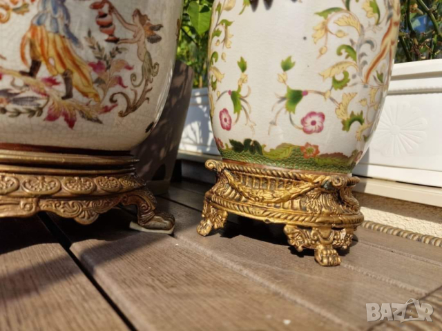 Барокови интериорни съдове - жардениера и ваза, снимка 6 - Антикварни и старинни предмети - 44751240