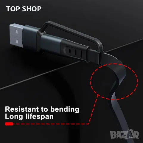 4 в 2 USB C/A прибиращ се кабел за бързо зареждане, 100 W, MFi сертифициран, снимка 3 - Друга електроника - 49693550
