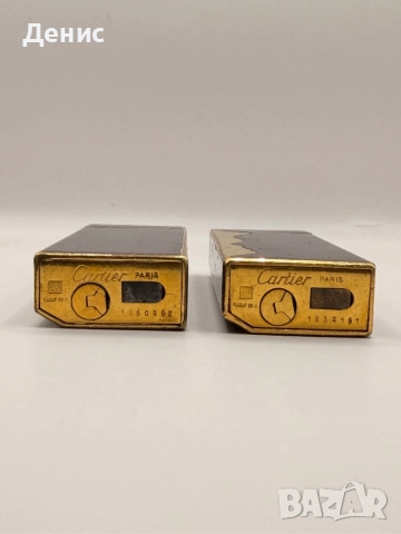 🟨 Две винтидж запалки Cartier – черен лак и позлата (Франция), снимка 6 - Антикварни и старинни предмети - 52847428