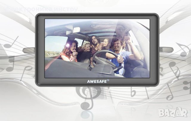 Навигация AWESAFE 7 инча 3D карта GPS Navitel Карта за камиони Безплатни актуализации Bluetooth AVIN, снимка 2 - Аксесоари и консумативи - 42378803